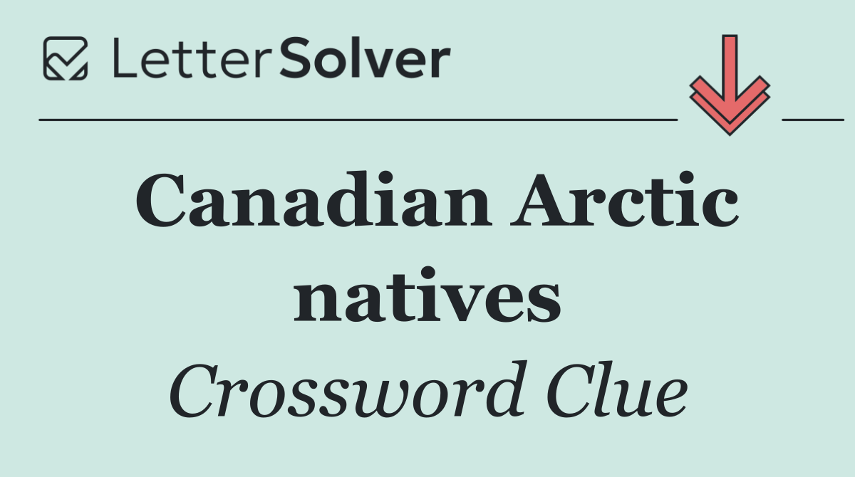 Canadian Arctic natives