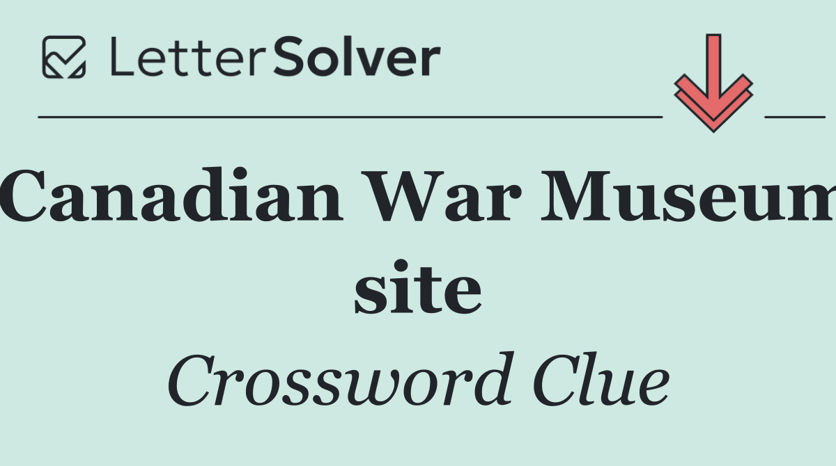 Canadian War Museum site