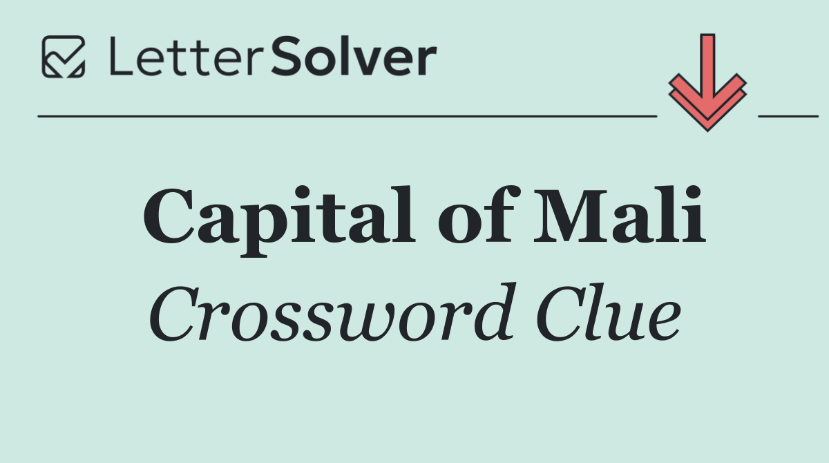 Capital of Mali