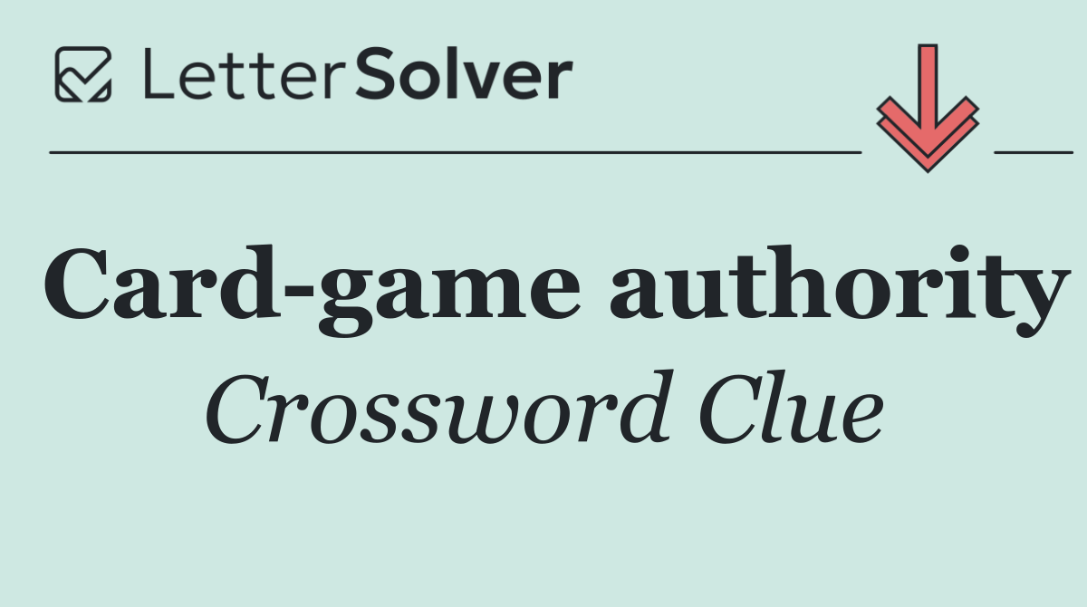 Card game authority