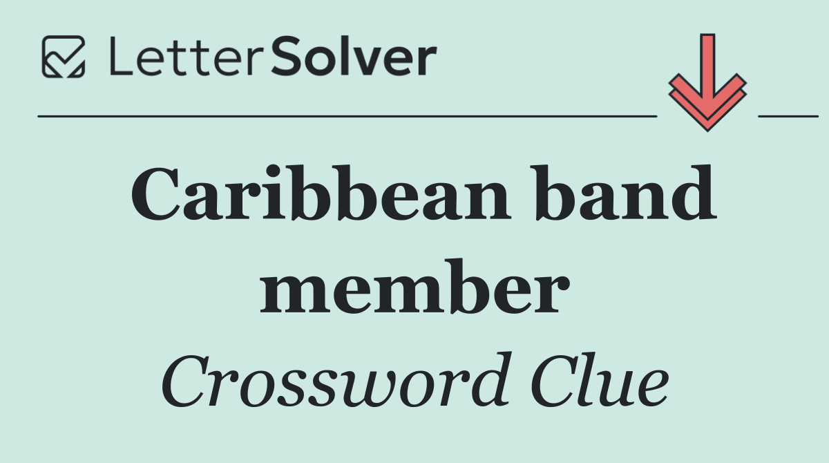 Caribbean band member