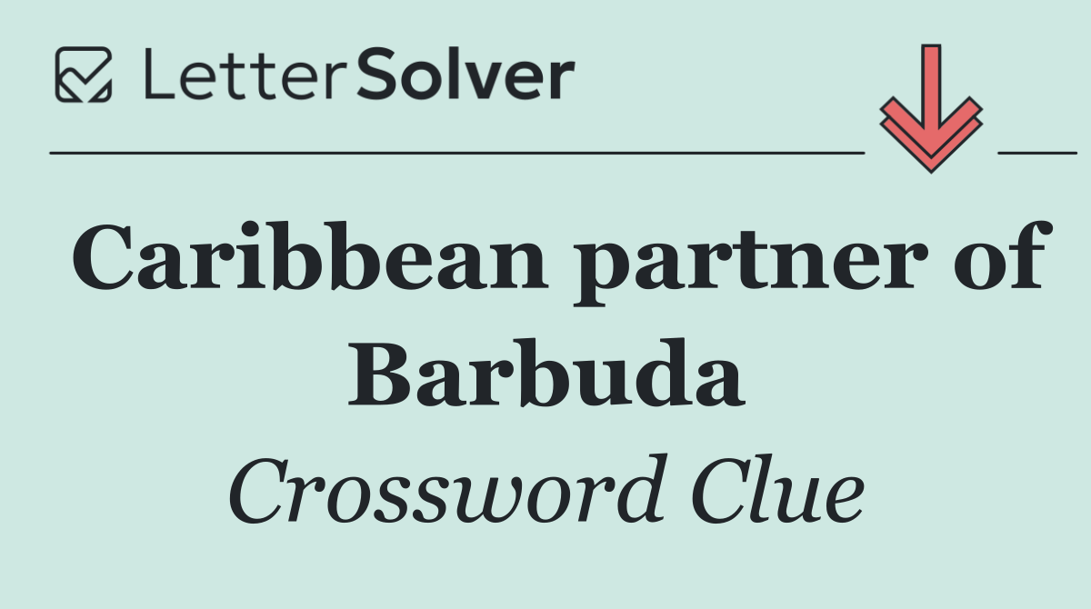 Caribbean partner of Barbuda
