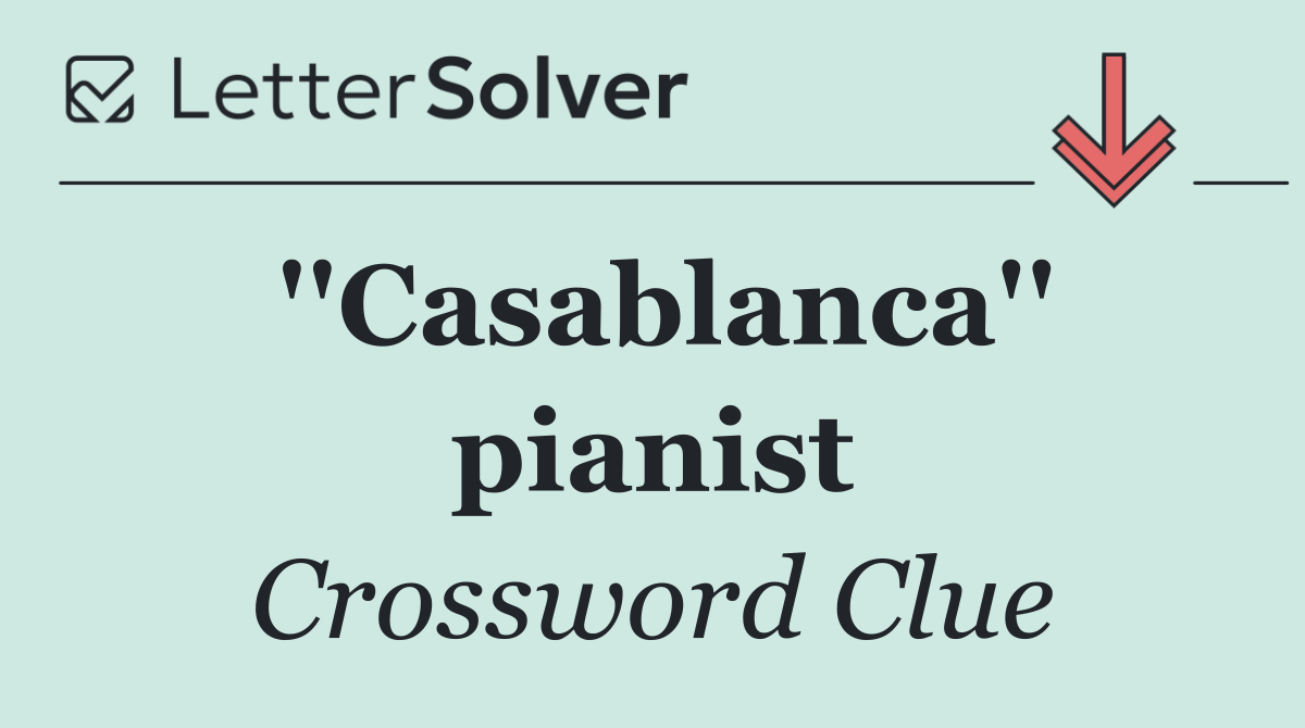 ''Casablanca'' pianist