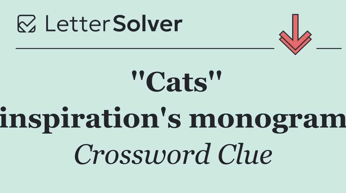 ''Cats'' inspiration's monogram