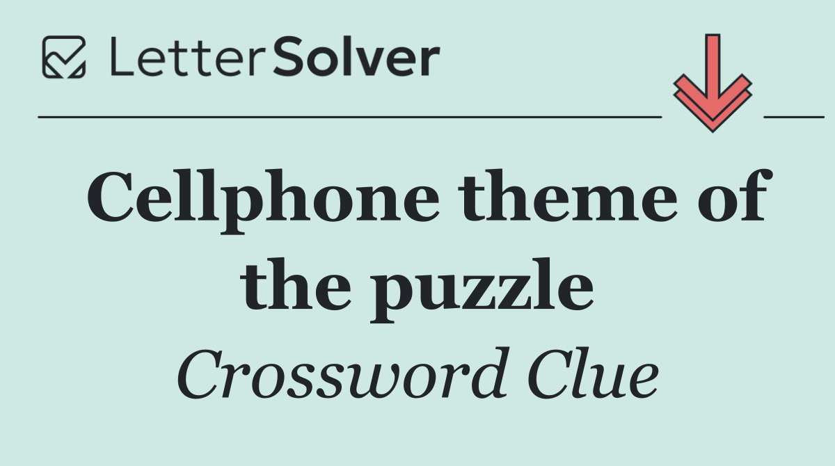 Cellphone theme of the puzzle