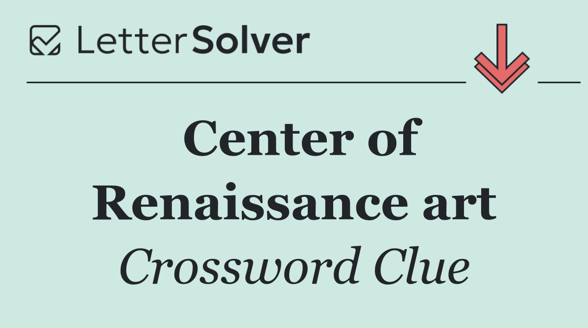 Center of Renaissance art