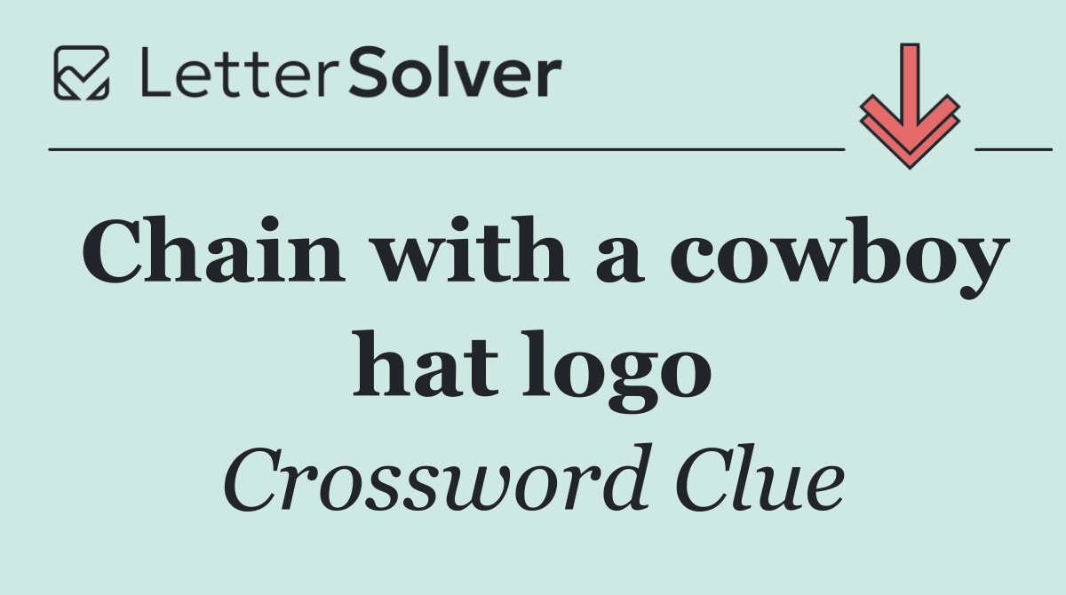 Chain with a cowboy hat logo
