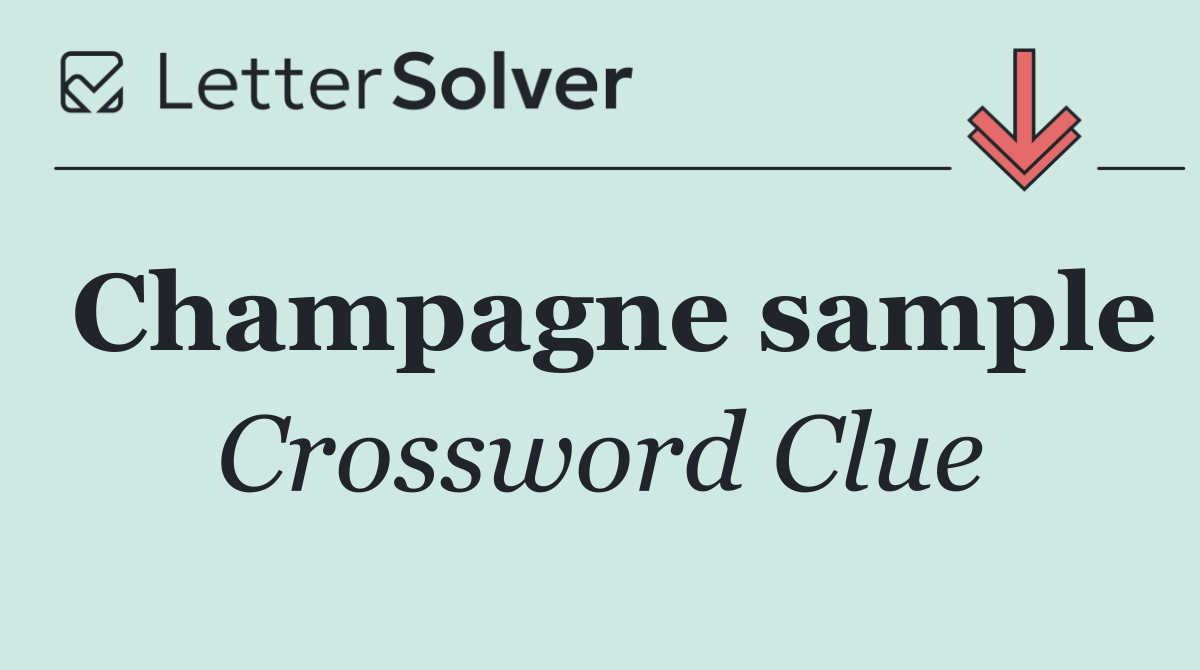 Champagne sample