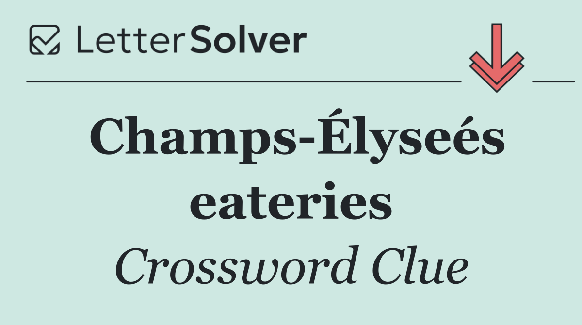 Champs Élyseés eateries