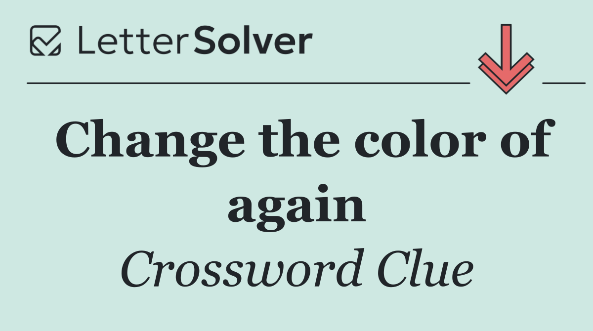 Change the color of again