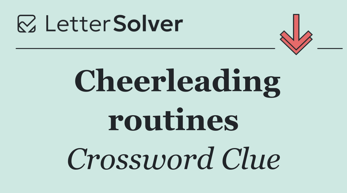 Cheerleading routines