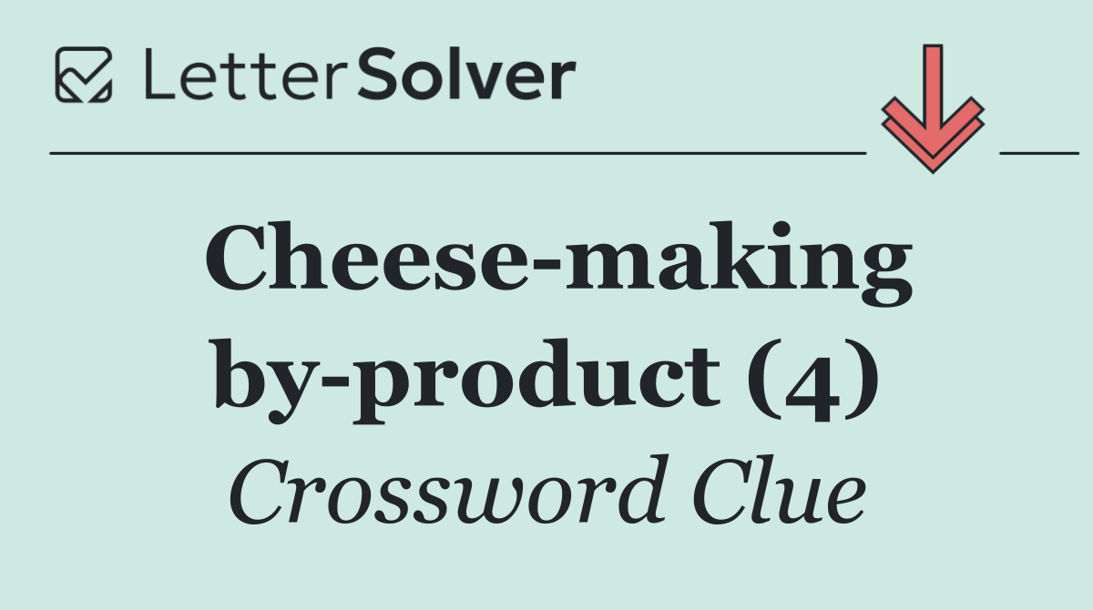 Cheese making by product (4)