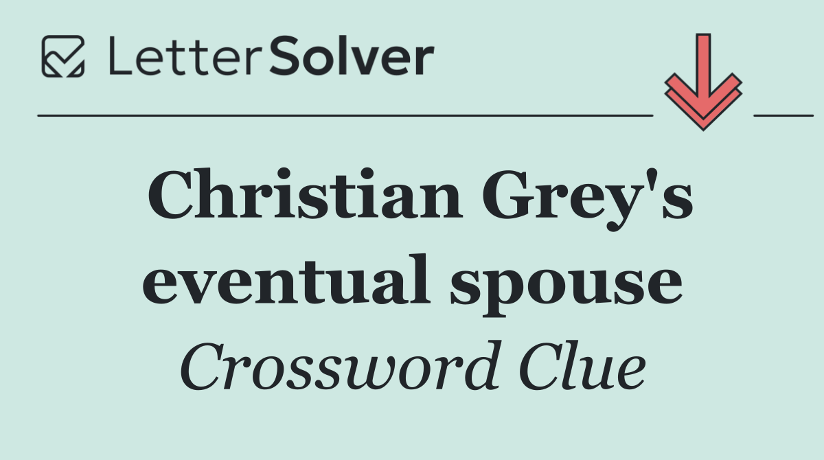 Christian Grey's eventual spouse