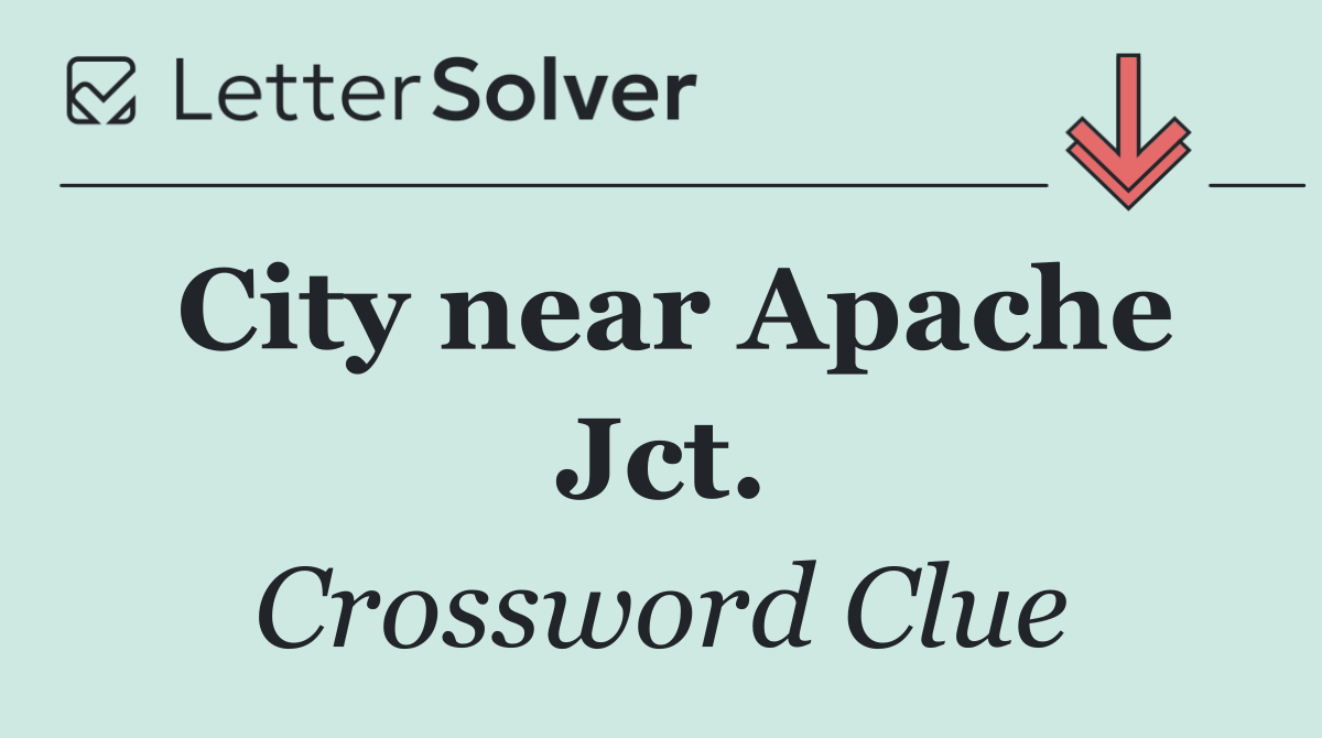 City near Apache Jct.