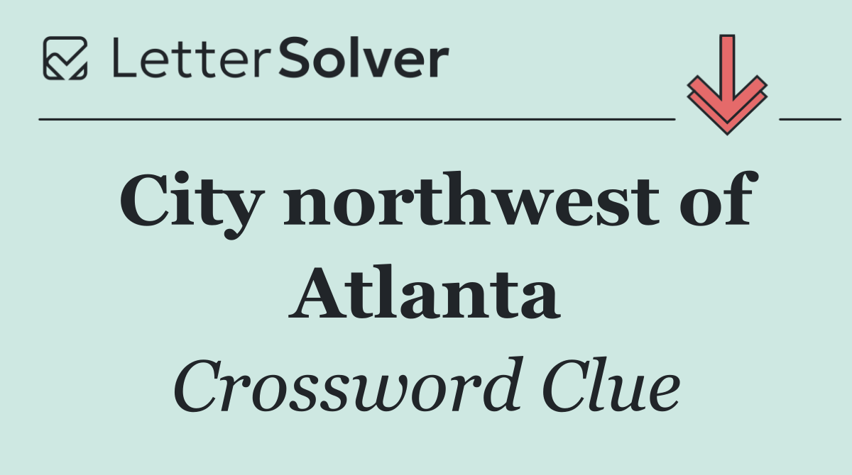City northwest of Atlanta