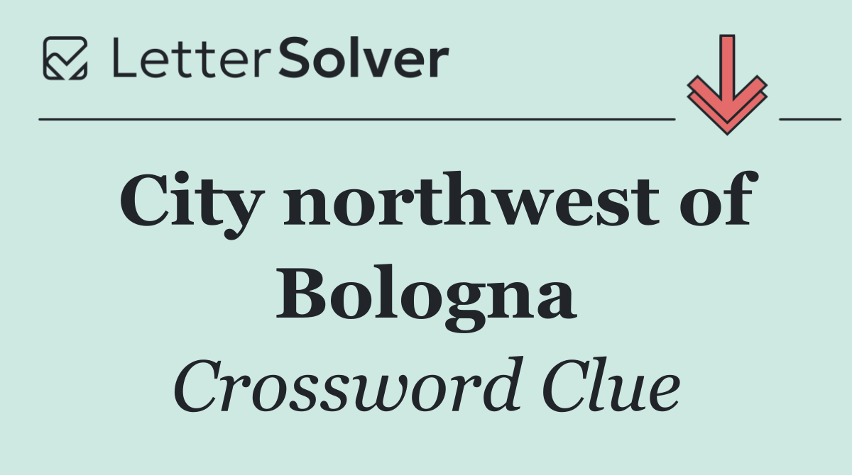 City northwest of Bologna