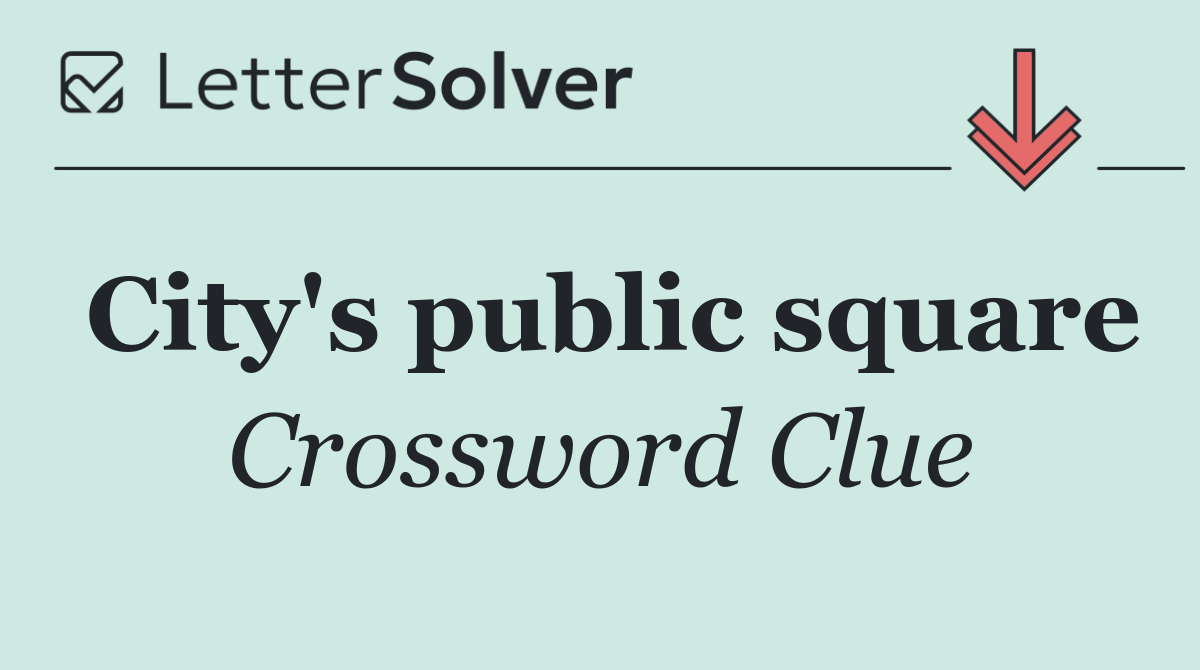 City's public square