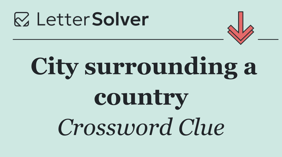 City surrounding a country