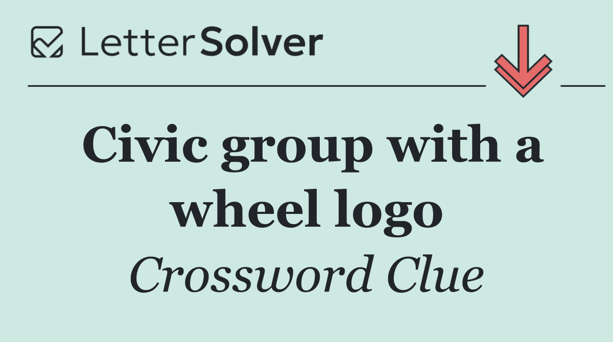 Civic group with a wheel logo