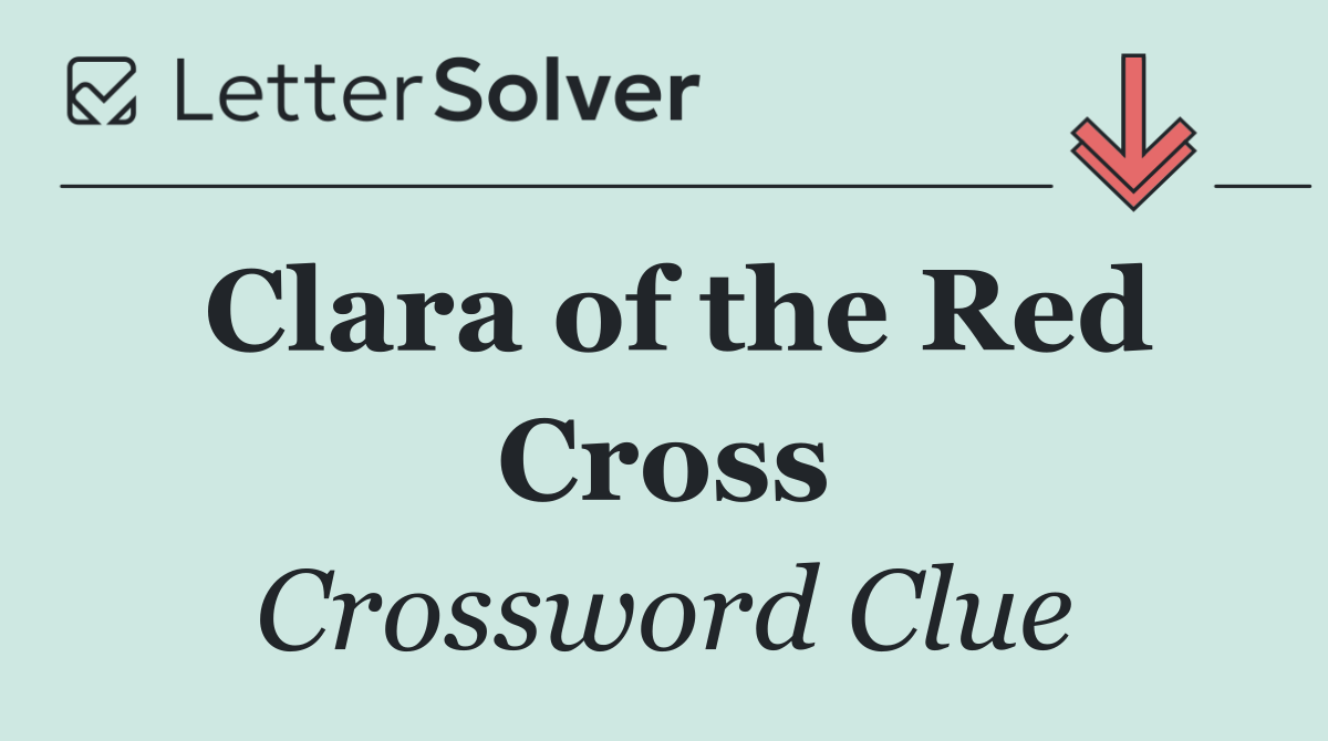 Clara of the Red Cross