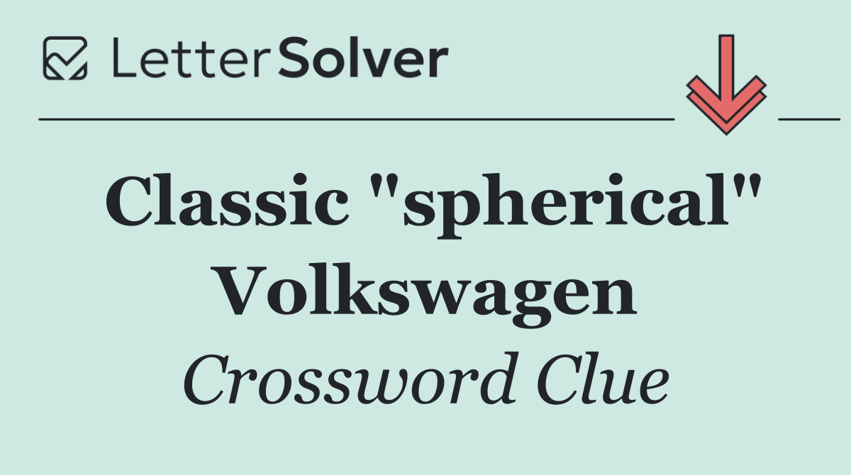 Classic "spherical" Volkswagen
