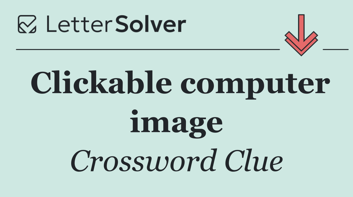 Clickable computer image