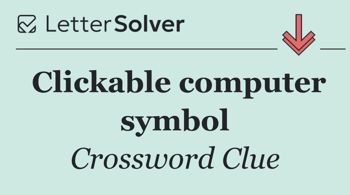 Clickable computer symbol