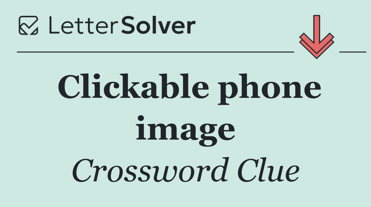 Clickable phone image