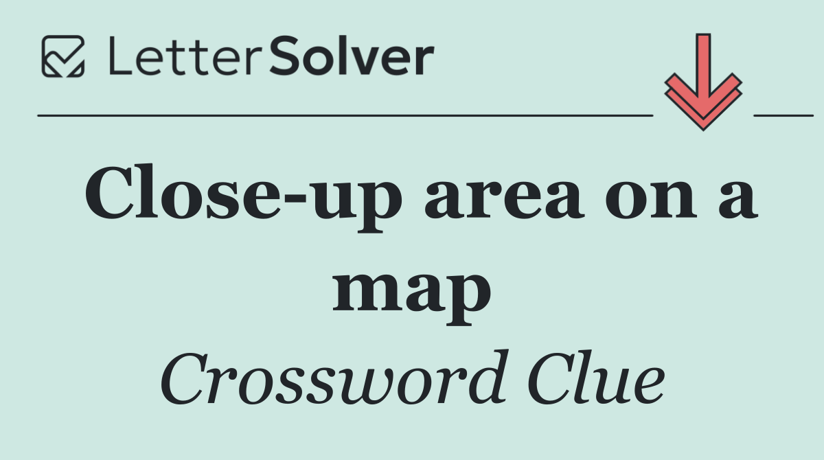 Close up area on a map