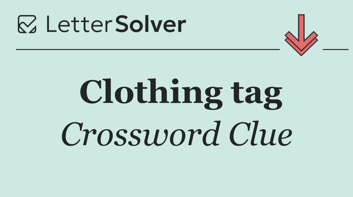 Clothing tag