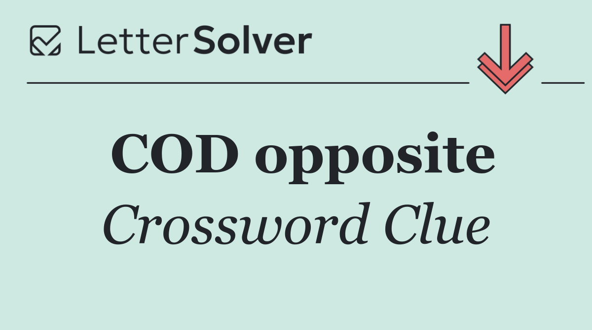 COD opposite