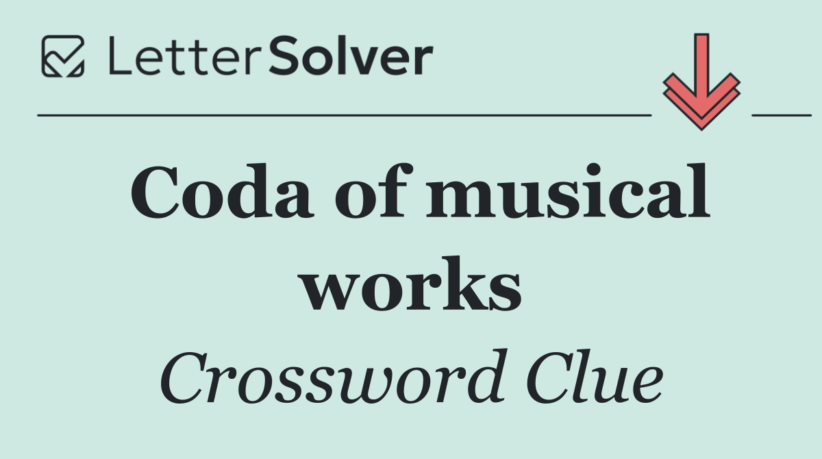 Coda of musical works