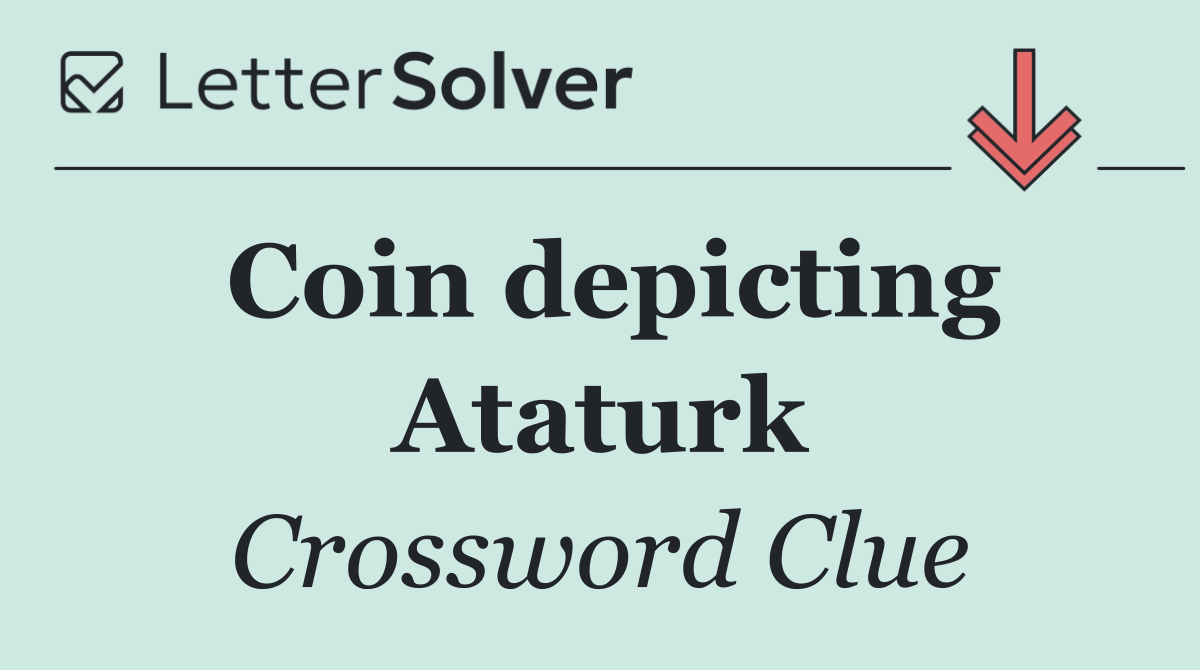 Coin depicting Ataturk