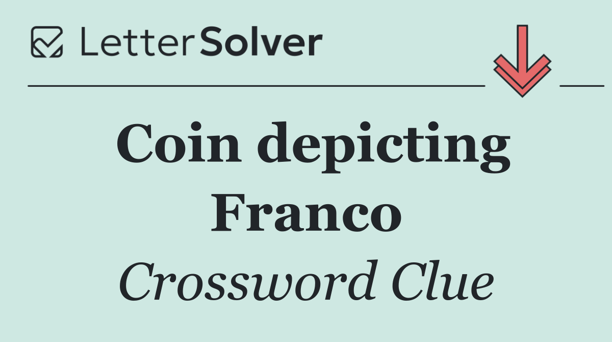 Coin depicting Franco