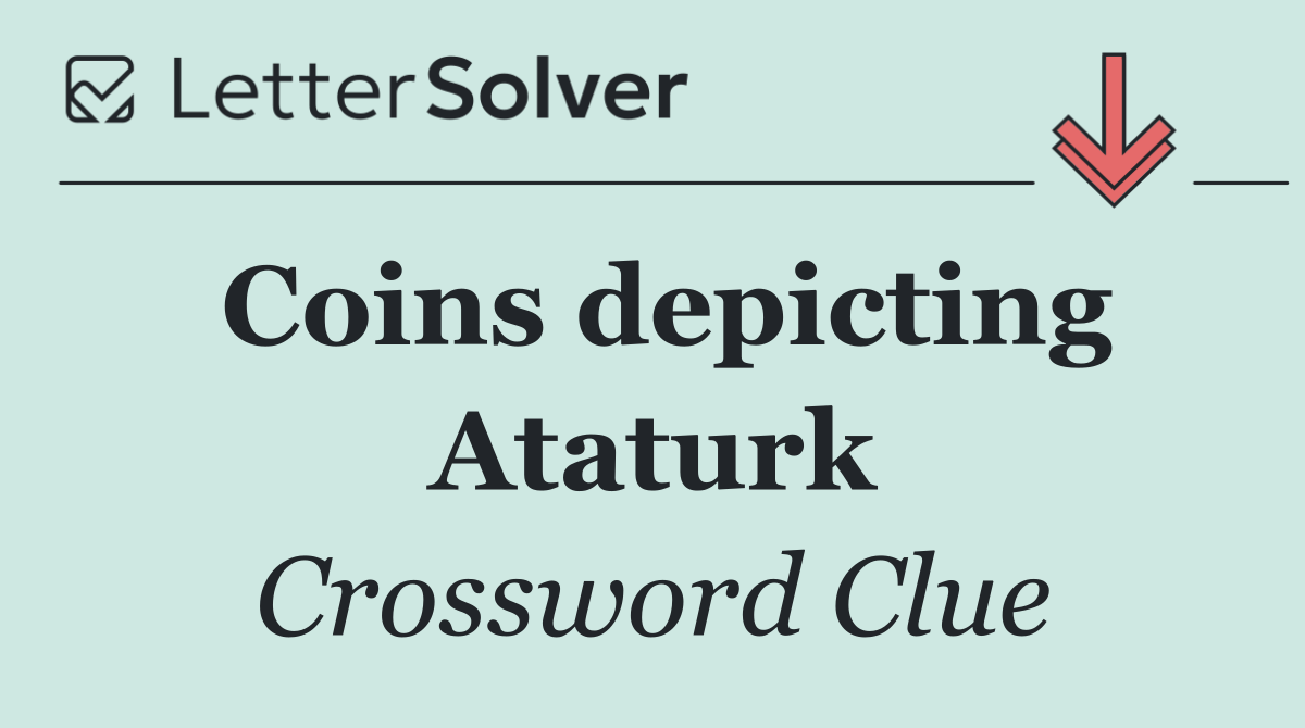 Coins depicting Ataturk