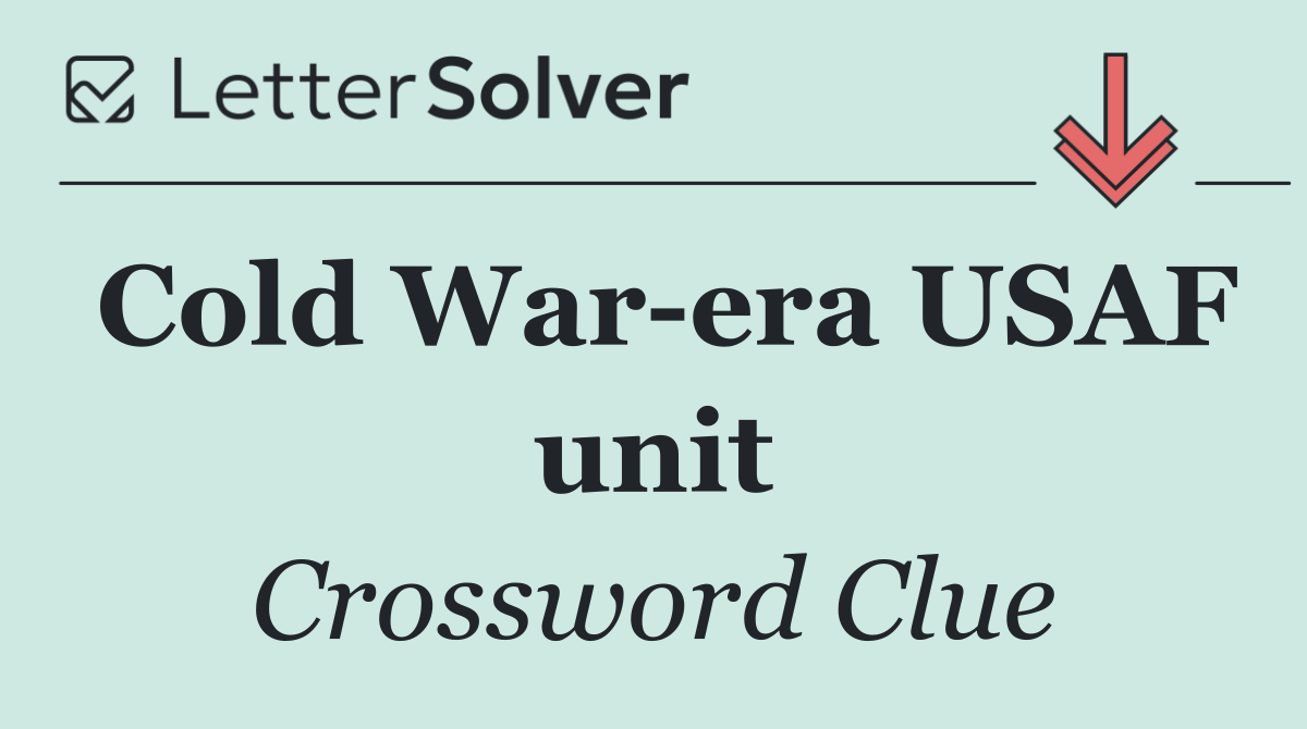 Cold War era USAF unit