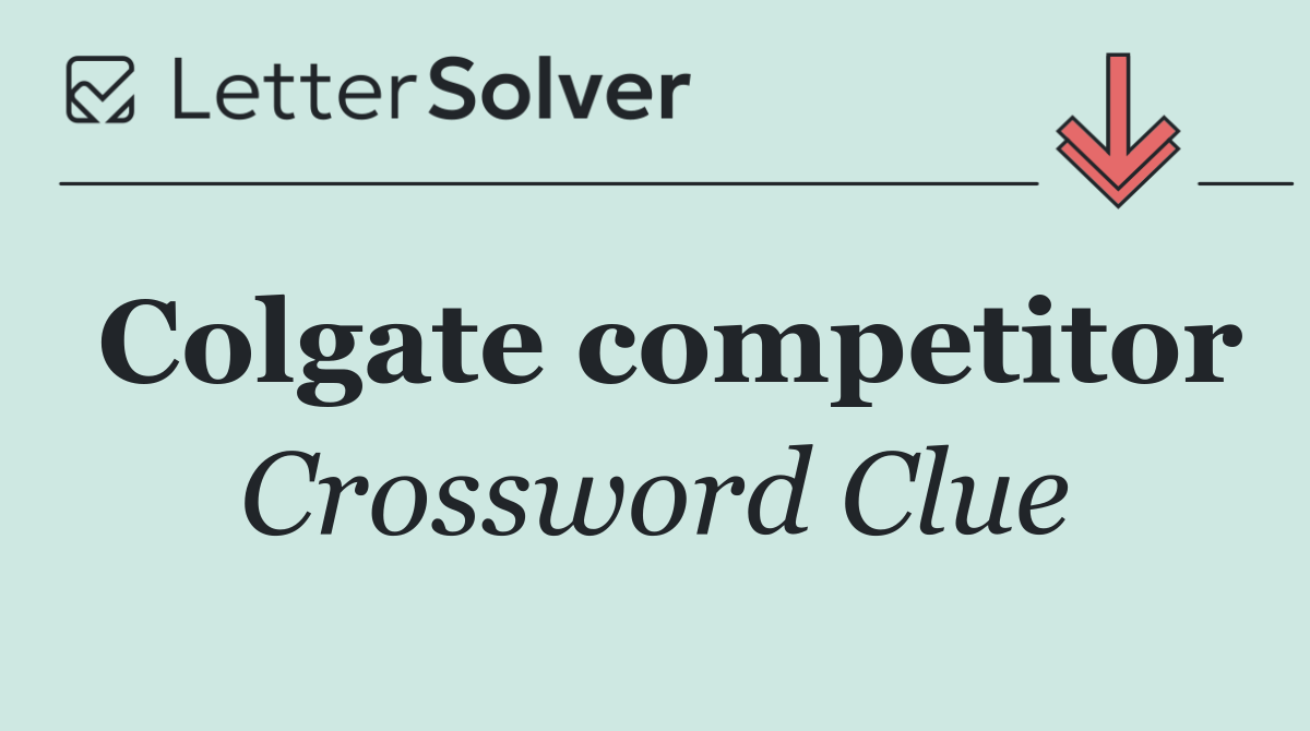 Colgate competitor
