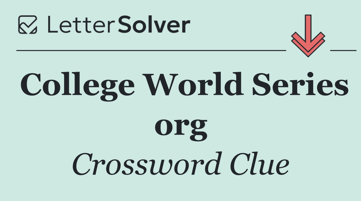 College World Series org