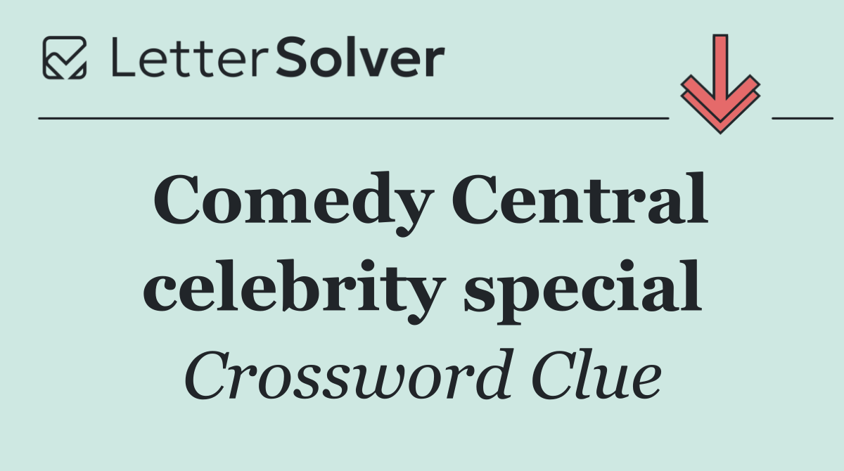 Comedy Central celebrity special