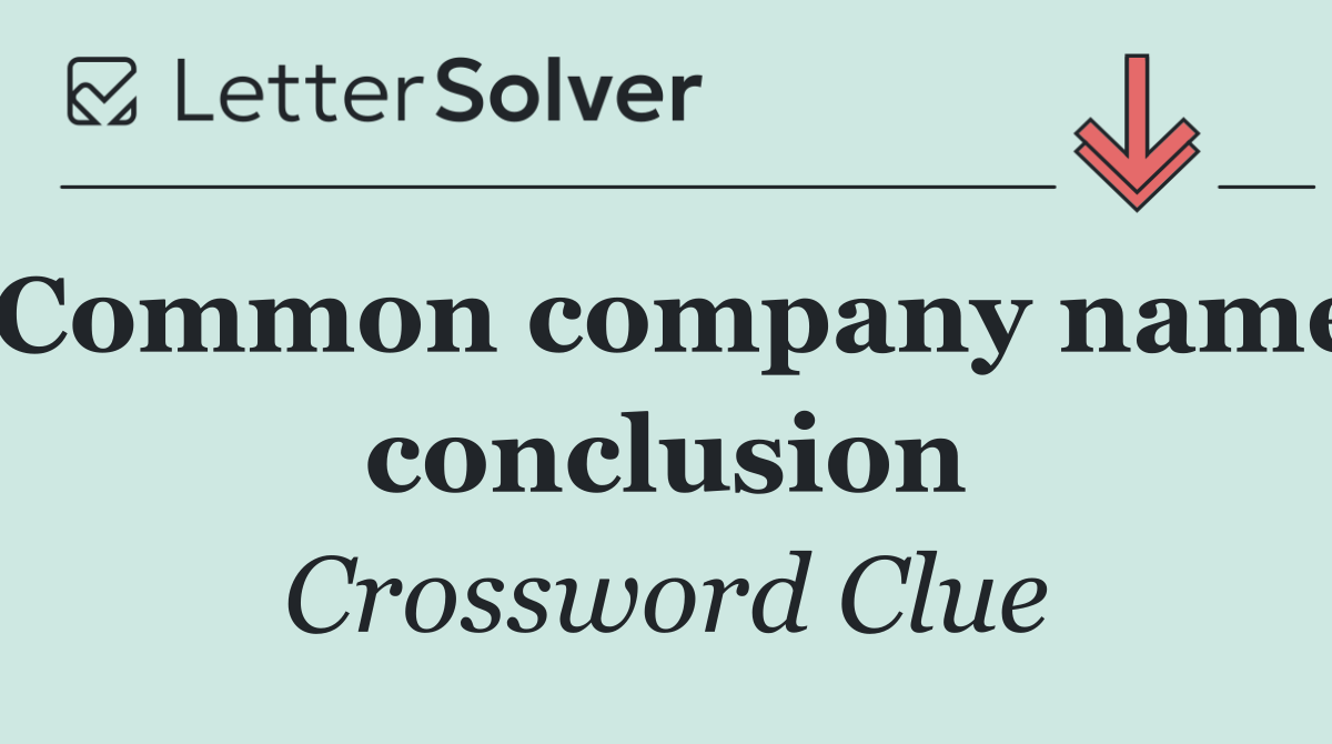 Common company name conclusion