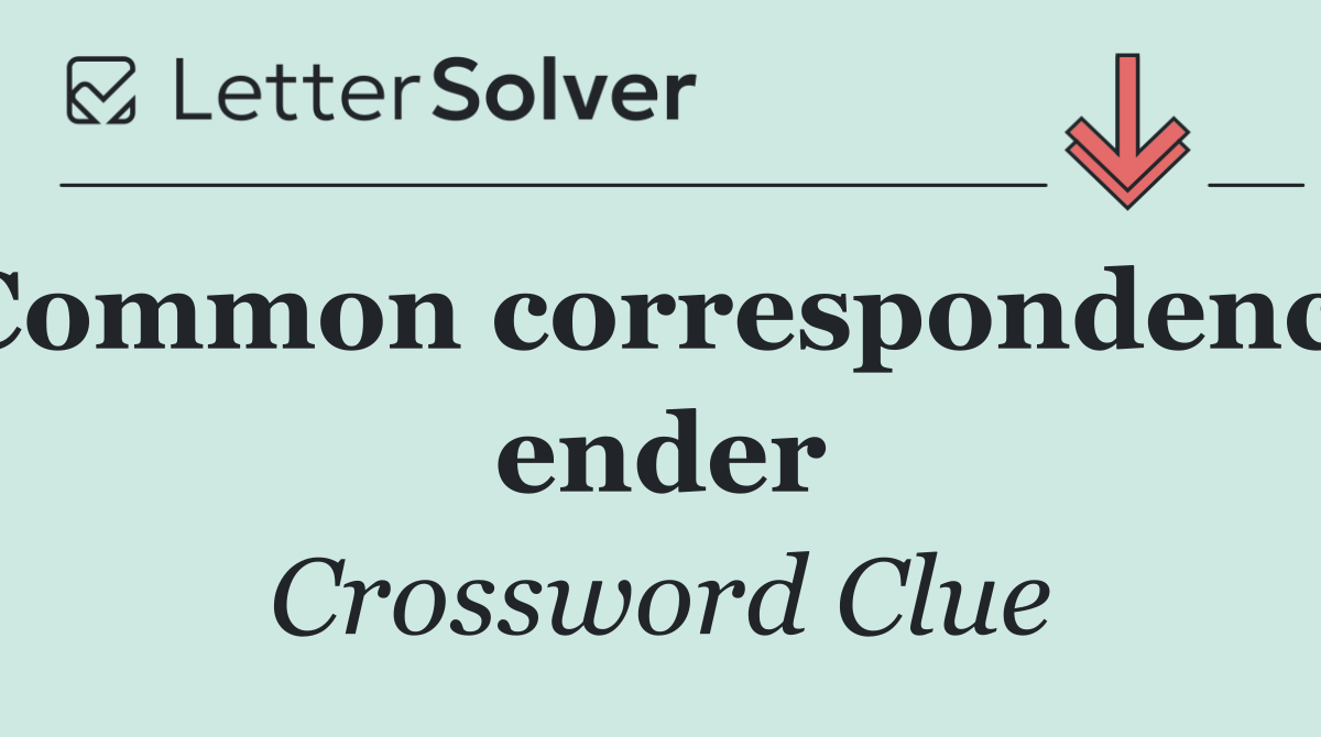 Common correspondence ender