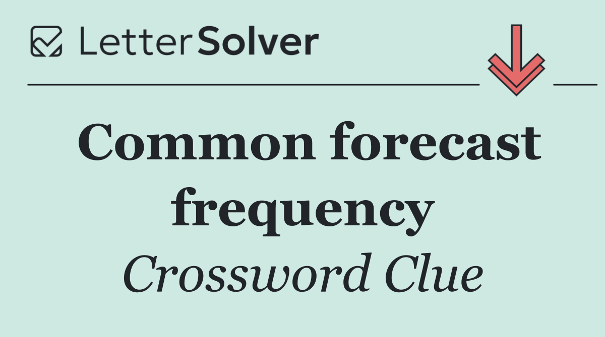 Common forecast frequency