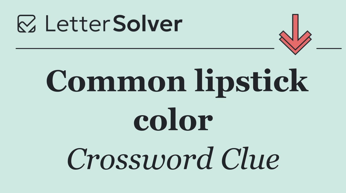 Common lipstick color