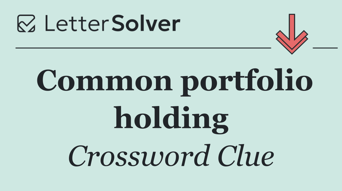 Common portfolio holding