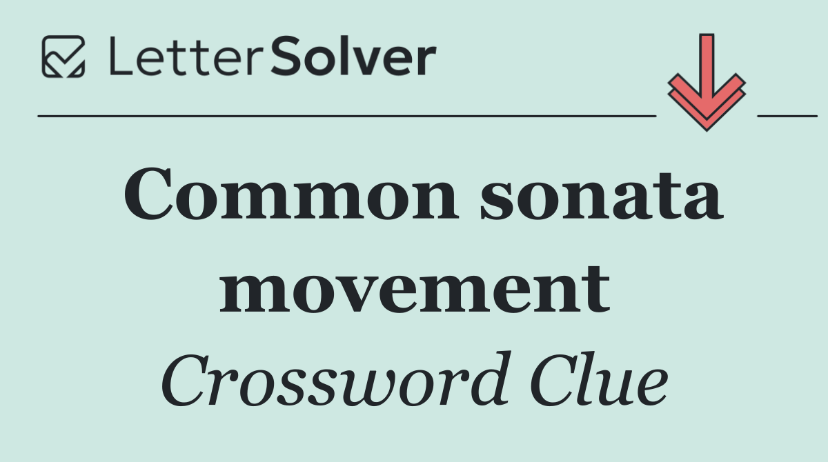 Common sonata movement