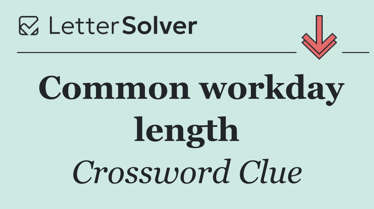 Common workday length