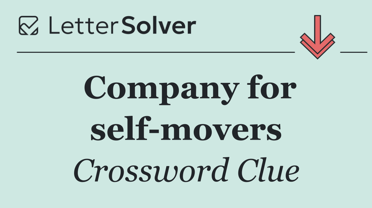 Company for self movers