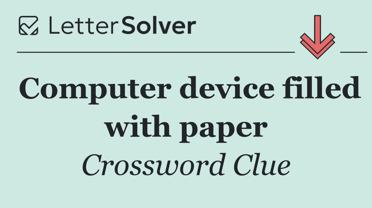 Computer device filled with paper