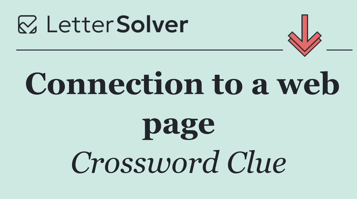 Connection to a web page