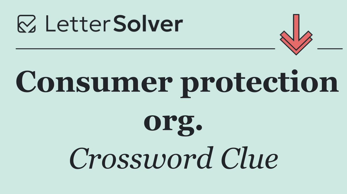 Consumer protection org.